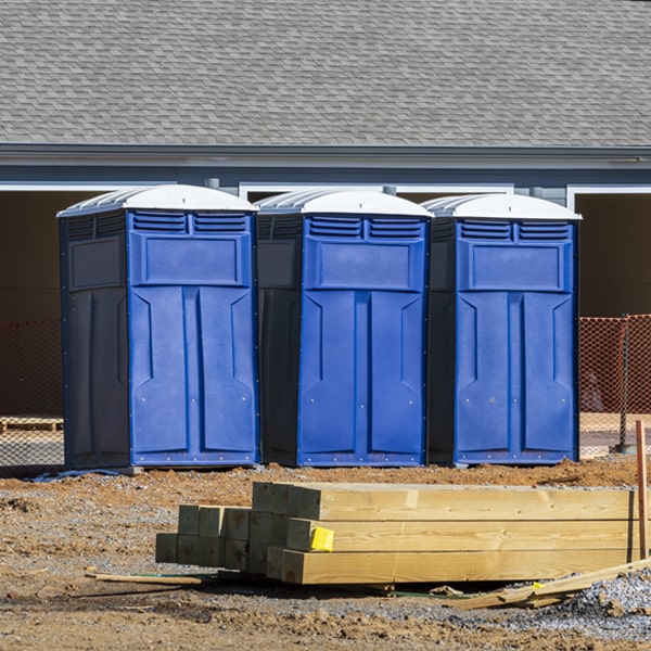 how often are the porta potties cleaned and serviced during a rental period in Easthampton Town Massachusetts